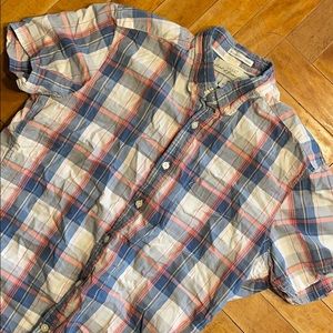H&M short sleeve button shirt M